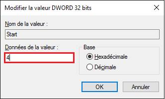 Parmètres Windows 10